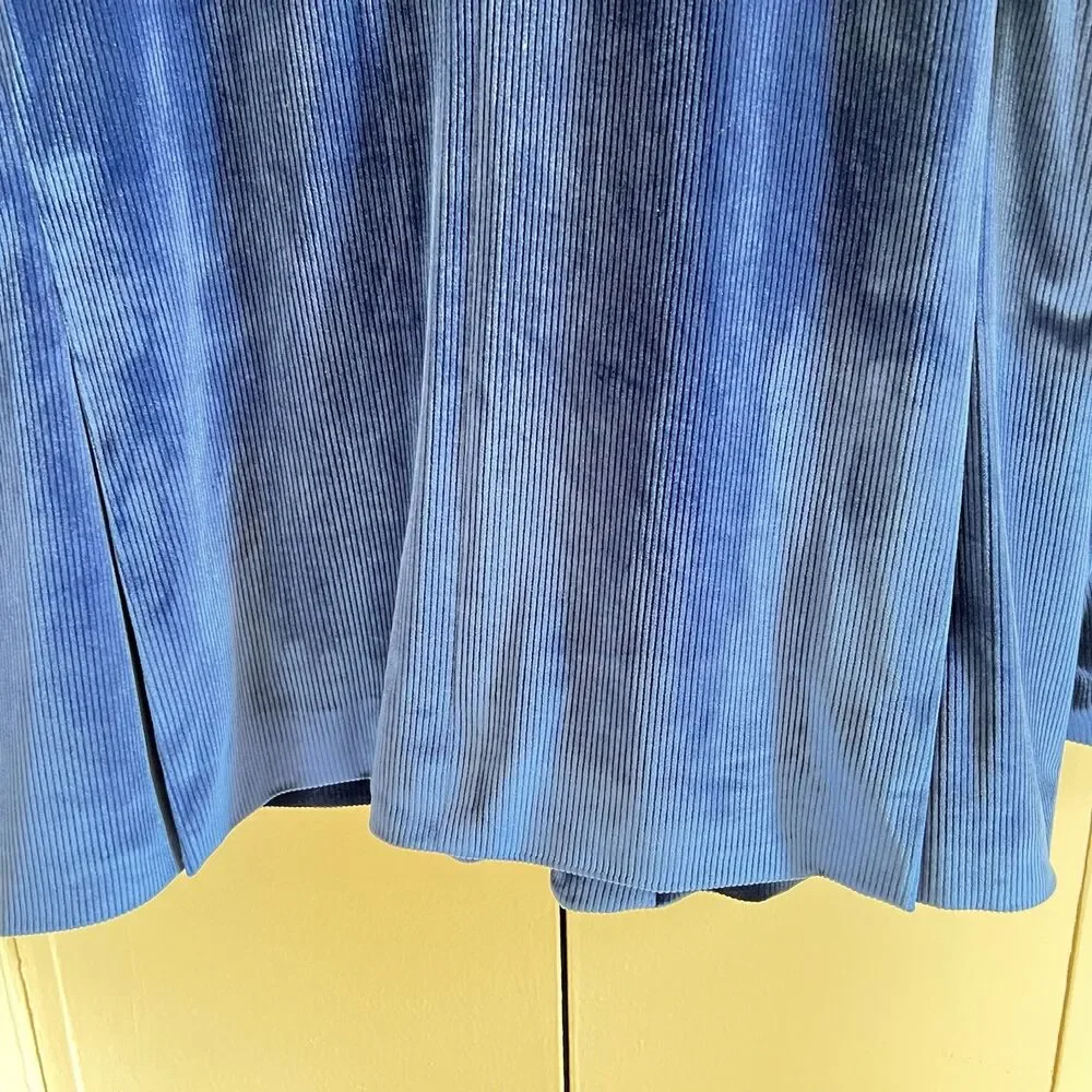 Men's Joseph Aboud Blue Stretch Velvet/Velour Lined Blazer